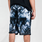 Raiders Black Tie-Dye Shorts